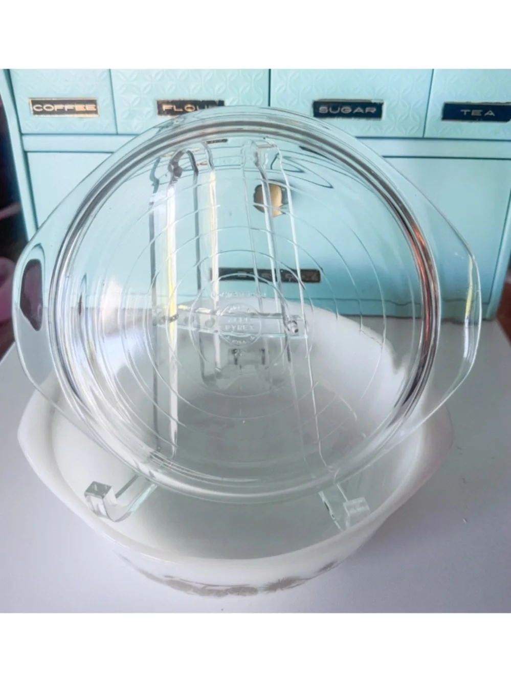 AGEE Pyrex Golden Pine Round Casserole Lid Vintage Australian CR 300 | 3 Pint